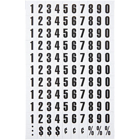 Bi-silque S.A MasterVision Magnetic numbers, Black, 110 / Pack, BVCKT2020