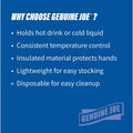 Genuine Joe 20 oz Foam Cups, White, 500 / Carton, GJO25250