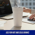 Genuine Joe 24 oz Foam Cups, White, 300 / Carton, GJO25251
