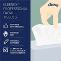 Kimberly-Clark Kleenex Professional Naturals Facial Tissue Cube for Business, White, 36 / Carton, KCC21272CT