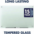 ACCO Quartet Infinity Glass Glass Dry-Erase Calendar Board, White, QRTGC2418F