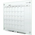 ACCO Quartet Infinity Glass Magnetic Calendar Board, White, 36", QRTGC3624F