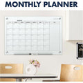 ACCO Quartet Infinity Glass Magnetic Calendar Board, White, 36", QRTGC3624F