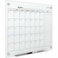 ACCO Quartet Infinity Glass Magnetic Calendar Board, White, 36", QRTGC3624F