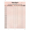 Tabbies Patient Sign-In Label Forms, Salmon, 8.50" Width x 11" Length, 125 / Pack, TAB14530