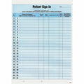 Tabbies Patient Sign-In Label Forms, Blue, 8.50" Width x 11" Length, 125 / Pack, TAB14531