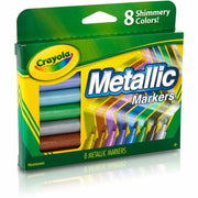Crayola 8-color Metallic Markers, 1 Set