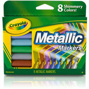 Crayola 8-color Metallic Markers, 1 Set