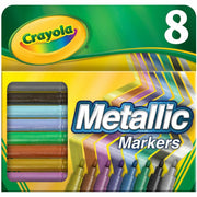 Crayola 8-color Metallic Markers, 1 Set