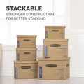 Fellowes Bankers Box SmoothMove Classic Kit, Small/Medium Boxes, Kraft, 12 / Carton, FEL7716401