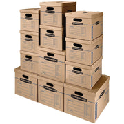 Bankers Box SmoothMove Classic Kit, Small/Medium Boxes, 1 Carton