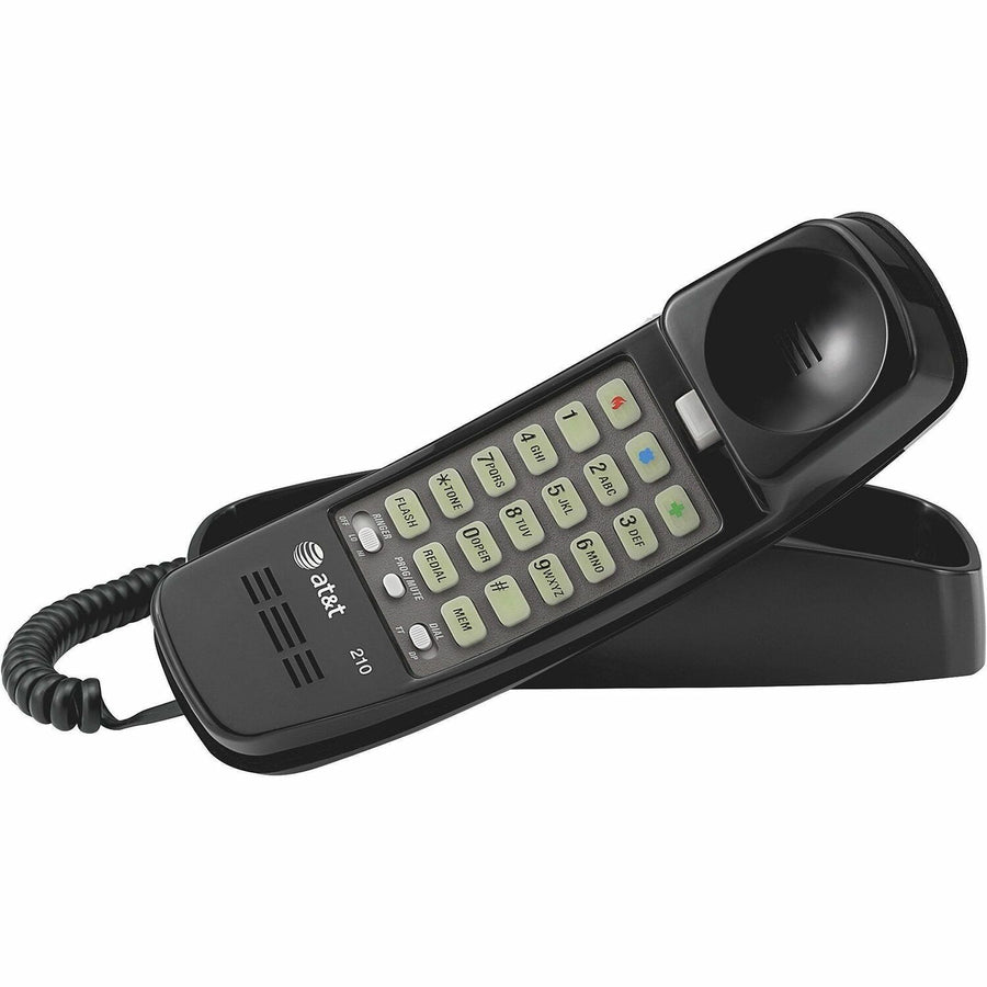 VTech Trimline 210 Standard Phone - Black, /BX 4BX/CT — view 1