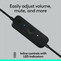 Logitech USB Headset Stereo H570e, Black, 1, LOG981000574