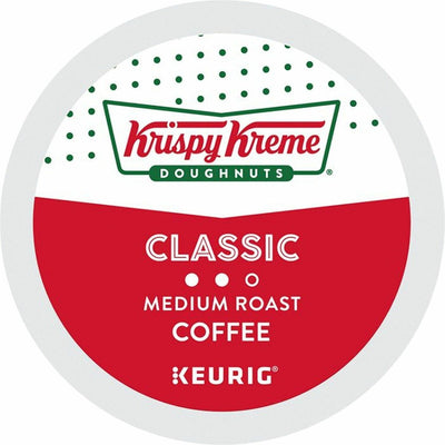 Keurig Dr Pepper . Krispy Kreme K-Cup, Pod Classic Coffee, Keurig Single Serve K-Cup Pods, Medium Roast, 24 Count, 24 / Box, GMT6110