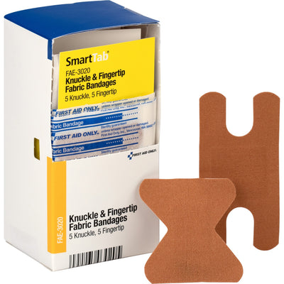 First Aid Only Knuckle/Fingertip Fabric Bandages, Beige, 10 / Box, FAOFAE-3020