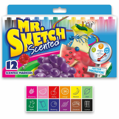 Newell Mr. Sketch Scented Watercolor Markers, 12 / Set, SAN1905069A
