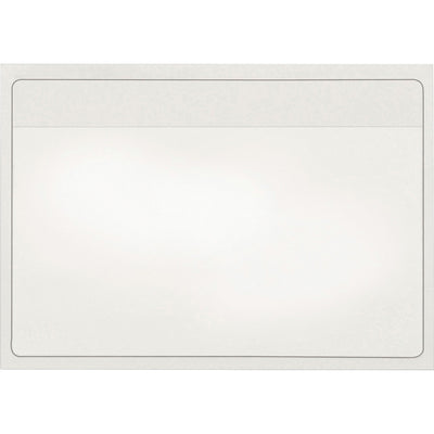 TOPS Cardinal HOLD IT Self-Adhesive Polypropylene Pockets, Clear, 5" Width x 3" Length, 100 / Box, CRD21150CB