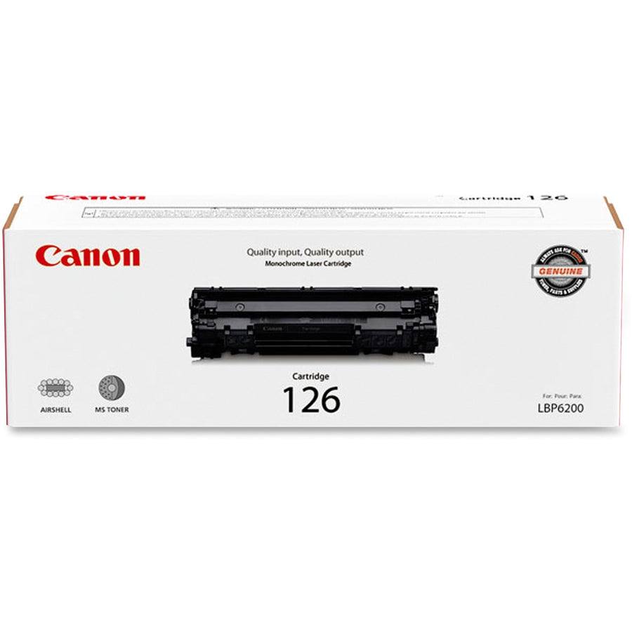 Canon 126 Original Inkjet Ink Cartridge - Black -, /CT — view 1