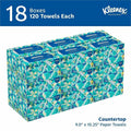 Kimberly-Clark Kleenex Hand Towels with Premium Absorbency Pockets in a Pop-Up Box, White, 18 / Carton, KCC01701CT