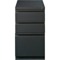 Lorell 20" Box/Box/File Mobile File Cabinet with Full-Width Pull, Charcoal, LLR66909