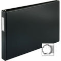 Business Source Tabloid-size Round Ring Reference Binder, Black, 11" Width x 17" Length, BSN44100