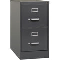 Lorell Fortress Series 26-1/2" Commercial-Grade Vertical File Cabinet, Charcoal, LLR66911