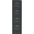 Lorell Fortress Series 26-1/2" Commercial-Grade Vertical File Cabinet, Charcoal, LLR66912