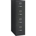 Lorell Fortress Series 26-1/2" Commercial-Grade Vertical File Cabinet, Charcoal, LLR66912