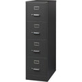 Lorell Fortress Series 26-1/2" Commercial-Grade Vertical File Cabinet, Charcoal, LLR66912