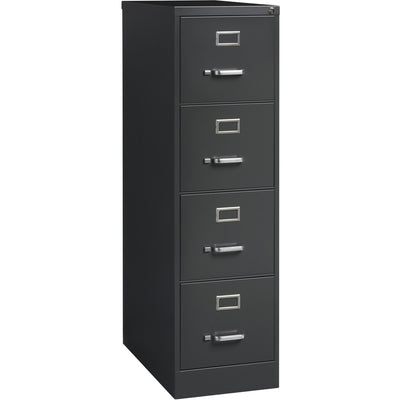 Lorell Fortress Series 26-1/2" Commercial-Grade Vertical File Cabinet, Charcoal, /CT — view 1