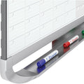 ACCO Quartet Prestige 2 Magnetic Calendar Total Erase Whiteboard, QRT4MCP43P2