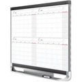 ACCO Quartet Prestige 2 Magnetic Calendar Total Erase Whiteboard, QRT4MCP43P2