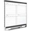 ACCO Quartet Prestige 2 Magnetic Calendar Total Erase Whiteboard, QRT4MCP43P2