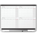 ACCO Quartet Prestige 2 Magnetic Calendar Total Erase Whiteboard, QRT4MCP43P2
