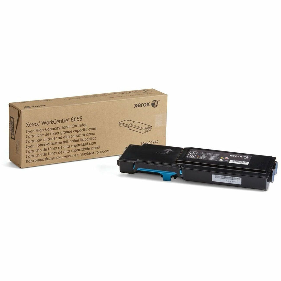 Xerox Original High Yield Laser Toner Cartridge - Cyan -, 12EA/CT — view 1