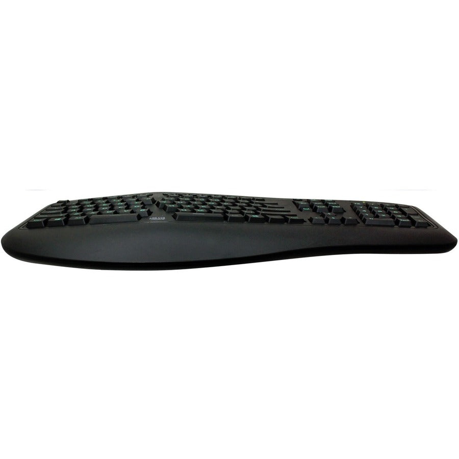 Adesso Color Illuminated Ergonomic Keyboard, Black, /CT — view 1