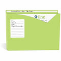 C-Line Letter File Jacket, Amber Orange, 8 1/2" Width x 11" Length, 25 / Box, CLI63060