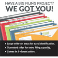 C-Line Full Tab Cut Letter File Jacket, Charcoal Gray, 8 1/2" Width x 11" Length, 10 / Pack, CLI63160