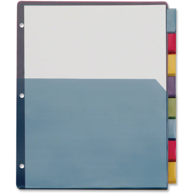 TOPS Cardinal Extra-tough Poly Dividers, Multicolor, 8.50" Width x 11" Length, 4 / Pack, CRD84017CB
