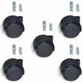 Lorell Premium Soft Dual-Wheel Casters Set, Black, 1 Set, LLR33446