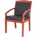 Lorell Sloping Arms Wood Frame Guest Chair, LLR20014