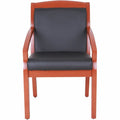 Lorell Sloping Arms Wood Frame Guest Chair, LLR20014