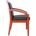 Lorell Sloping Arms Wood Frame Guest Chair, LLR20014