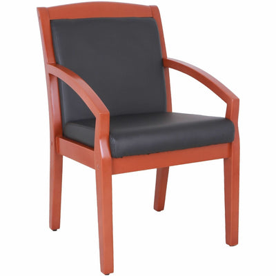 Lorell Sloping Arms Wood Frame Guest Chair, LLR20014