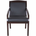 Lorell Sloping Arms Wood Frame Guest Chair, LLR20015