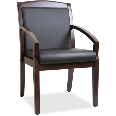 Lorell Sloping Arms Wood Frame Guest Chair, LLR20015