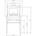 Lorell Mesh Back Guest Chair, Gray, LLR85566