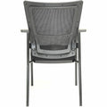 Lorell Mesh Back Guest Chair, Gray, LLR85566