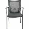 Lorell Mesh Back Guest Chair, Gray, LLR85566