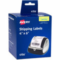Avery Thermal Roll Labels 4" x 6", 220 White Shipping Labels (4156), Bright White, 1 Roll, AVE4156